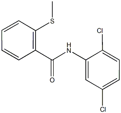 N-(2,5-dichlorophenyl)-2-(methylsulfanyl)benzamide Struktur