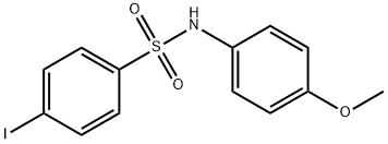 4-iodo-N-(4-methoxyphenyl)benzenesulfonamide Struktur