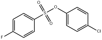 4-chlorophenyl 4-fluorobenzenesulfonate Struktur