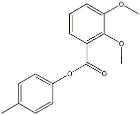 4-methylphenyl2,3-dimethoxybenzoate Struktur