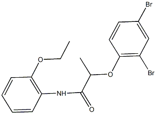 2-(2,4-dibromophenoxy)-N-(2-ethoxyphenyl)propanamide Struktur