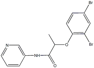 2-(2,4-dibromophenoxy)-N-(3-pyridinyl)propanamide Struktur