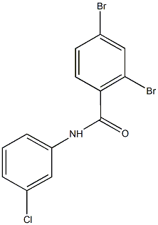 2,4-dibromo-N-(3-chlorophenyl)benzamide Struktur