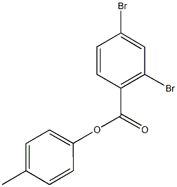 4-methylphenyl2,4-dibromobenzoate Struktur