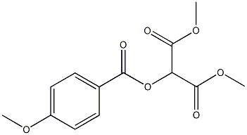 dimethyl 2-[(4-methoxybenzoyl)oxy]malonate Struktur