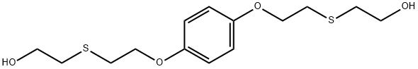 2-{[2-(4-{2-[(2-hydroxyethyl)sulfanyl]ethoxy}phenoxy)ethyl]sulfanyl}ethanol Struktur