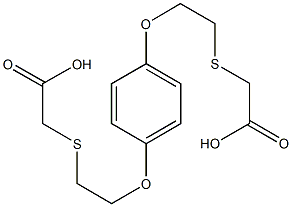 {[2-(4-{2-[(carboxymethyl)sulfanyl]ethoxy}phenoxy)ethyl]sulfanyl}acetic acid Struktur