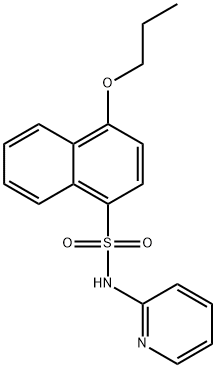 4-propoxy-N-(2-pyridinyl)-1-naphthalenesulfonamide Struktur