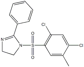 1-[(2,4-dichloro-5-methylphenyl)sulfonyl]-2-phenyl-4,5-dihydro-1H-imidazole Struktur