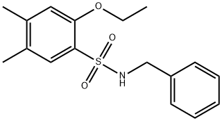 N-benzyl-2-ethoxy-4,5-dimethylbenzenesulfonamide Struktur