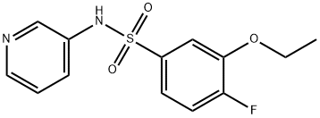 3-ethoxy-4-fluoro-N-(3-pyridinyl)benzenesulfonamide Struktur