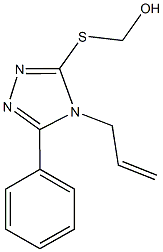 [(4-allyl-5-phenyl-4H-1,2,4-triazol-3-yl)sulfanyl]methanol Struktur