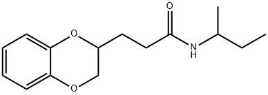 N-(sec-butyl)-3-(2,3-dihydro-1,4-benzodioxin-2-yl)propanamide Struktur