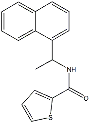 N-[1-(1-naphthyl)ethyl]-2-thiophenecarboxamide Struktur