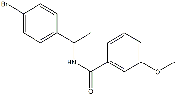 N-[1-(4-bromophenyl)ethyl]-3-methoxybenzamide Struktur