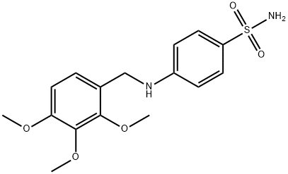 4-[(2,3,4-trimethoxybenzyl)amino]benzenesulfonamide Struktur