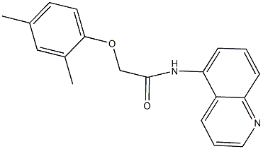 2-(2,4-dimethylphenoxy)-N-(5-quinolinyl)acetamide Struktur