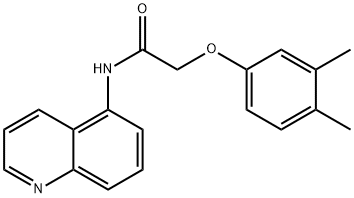 2-(3,4-dimethylphenoxy)-N-(5-quinolinyl)acetamide Struktur