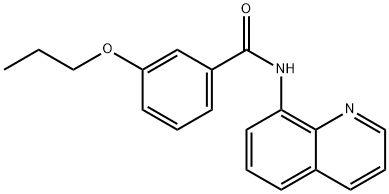 3-propoxy-N-(8-quinolinyl)benzamide Struktur