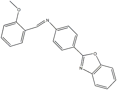 4-(1,3-benzoxazol-2-yl)-N-(2-methoxybenzylidene)aniline Struktur