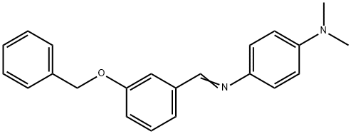 N-[3-(benzyloxy)benzylidene]-N-[4-(dimethylamino)phenyl]amine Struktur