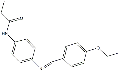 N-{4-[(4-ethoxybenzylidene)amino]phenyl}propanamide Struktur