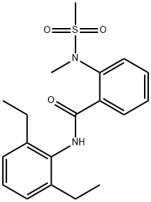 N-(2,6-diethylphenyl)-2-[methyl(methylsulfonyl)amino]benzamide Struktur