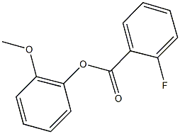 2-methoxyphenyl 2-fluorobenzoate Struktur