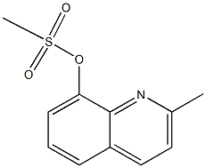 2-methyl-8-quinolinyl methanesulfonate Struktur