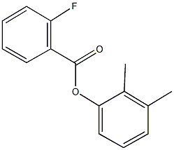 2,3-dimethylphenyl 2-fluorobenzoate Struktur