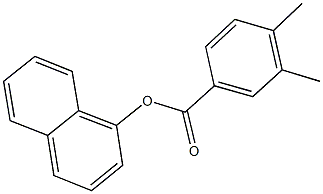 1-naphthyl3,4-dimethylbenzoate Struktur