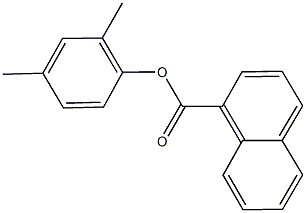 2,4-dimethylphenyl 1-naphthoate Struktur