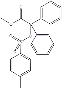 methyl{[(4-methylphenyl)sulfonyl]oxy}(diphenyl)acetate Struktur