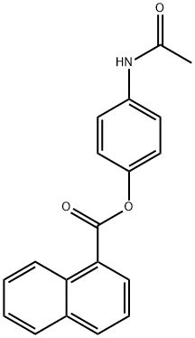 4-(acetylamino)phenyl 1-naphthoate Struktur