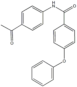 N-(4-acetylphenyl)-4-phenoxybenzamide Struktur