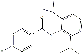 N-(2,6-diisopropylphenyl)-4-fluorobenzamide Struktur