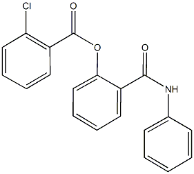 2-(anilinocarbonyl)phenyl 2-chlorobenzoate Struktur