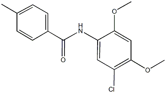 N-(5-chloro-2,4-dimethoxyphenyl)-4-methylbenzamide Struktur