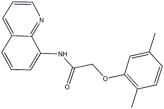 2-(2,5-dimethylphenoxy)-N-(8-quinolinyl)acetamide Struktur