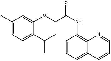 2-(2-isopropyl-5-methylphenoxy)-N-(8-quinolinyl)acetamide Struktur