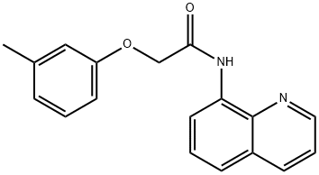 2-(3-methylphenoxy)-N-(8-quinolinyl)acetamide Struktur