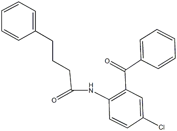 N-(2-benzoyl-4-chlorophenyl)-4-phenylbutanamide Struktur