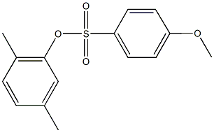 2,5-dimethylphenyl4-methoxybenzenesulfonate Struktur