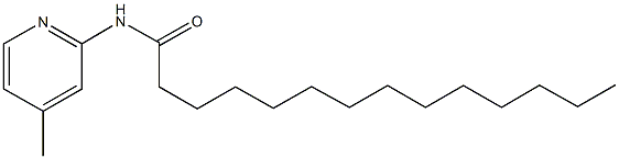 N-(4-methyl-2-pyridinyl)tetradecanamide Struktur