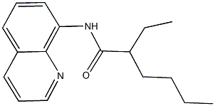 2-ethyl-N-(8-quinolinyl)hexanamide Struktur