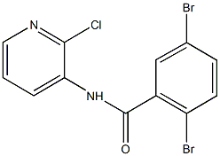 2,5-dibromo-N-(2-chloro-3-pyridinyl)benzamide Struktur