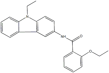 2-ethoxy-N-(9-ethyl-9H-carbazol-3-yl)benzamide Struktur