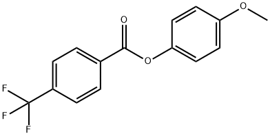 4-methoxyphenyl4-(trifluoromethyl)benzoate Struktur