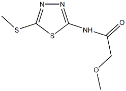 2-methoxy-N-[5-(methylsulfanyl)-1,3,4-thiadiazol-2-yl]acetamide Struktur