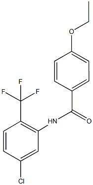 N-[5-chloro-2-(trifluoromethyl)phenyl]-4-ethoxybenzamide Struktur